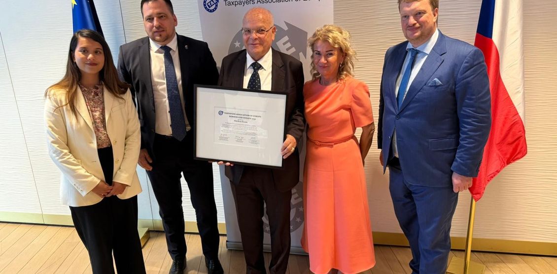Havířovský podnikatel a filantrop Vojtěch Filsák převzal v Bruselu významné evropské ocenění